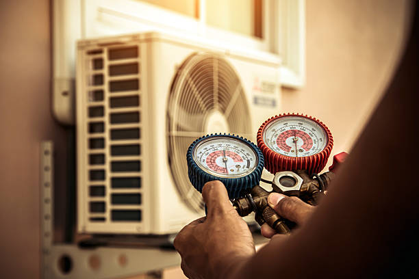 Professional Ductwork Repair technician working in Woodleaf, NC